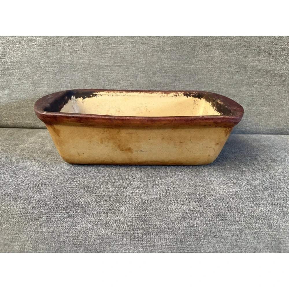 The Pampered Chef‎ USA Rectangular Stoneware Baker Bread Pan Dish 078